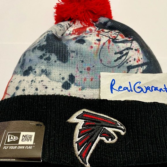 RARE Nwt 100% New Era Atlanta Falcons Scenic Cover Knit Hat NFL Winter Beanie